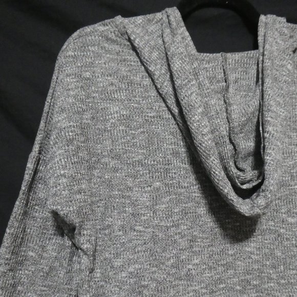 GEORGE | xs | Hooded Charcoal Open Front Long Sleeve Cardigan / Shrug | GUC - Picture 11 of 15